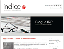 Tablet Screenshot of indicerp.com
